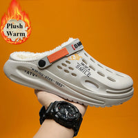 Winter Men Slippers Warm Furry Garden Shoes Soft Indoor Home Cotton Shoe EVA Plush Slides Casual Outdoor Comfortable Fur Clogs - Buy online at  Vibe In Cart.