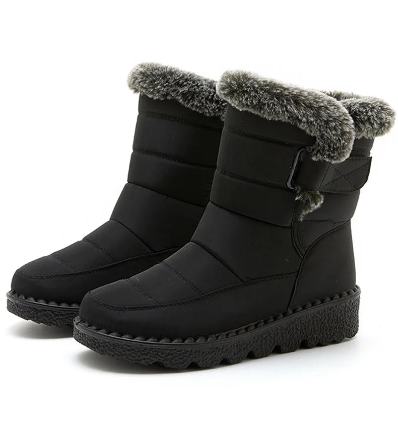 Women's Boots 2025 Trend Winter Shoes For Woman Winter Boots Ankle Low Heels Botas Mujer Waterproof Snow Boots With Fur Shoes - Buy online at  Vibe In Cart.