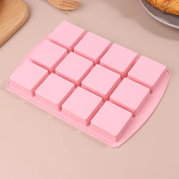 12Cavity Square Silicone Molds For DIY Brownie Bites Fudges Cakes Candy Jelly Bakeware For Kids Baking Decorating Mold - Buy online at  Vibe In Cart.