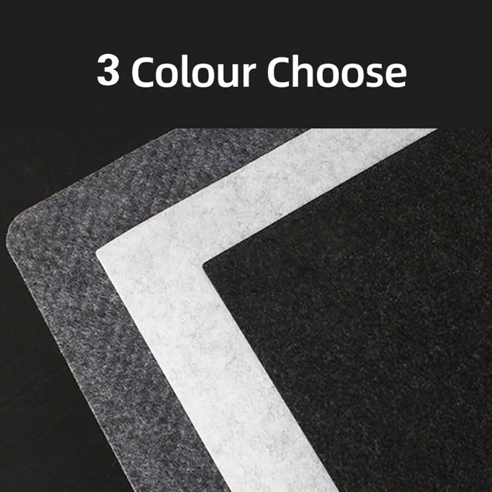 Large Non-Slip Wool Felt Mouse Pad for Office Desk