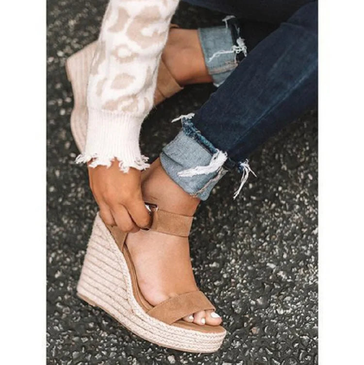 High Heels Women Leisure Wedge heel sandals 2024 New Summer Sandals Party Platform Wedges Heeled Fish mouth sandalias - Buy online at  Vibe In Cart.