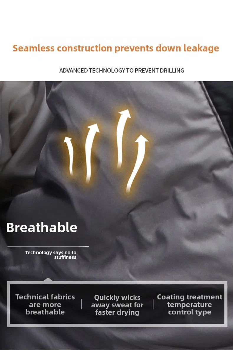 Canada Fashion Winter Jacket for Men Down Coat Parka Men's White Goose Down Jacket Long Padding Detachable Down Inner Liner H819 - Buy online at  Vibe In Cart.