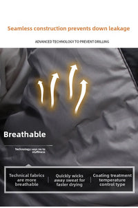 Canada Fashion Winter Jacket for Men Down Coat Parka Men's White Goose Down Jacket Long Padding Detachable Down Inner Liner H819 - Buy online at  Vibe In Cart.