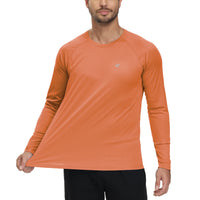 Men UPF 50+ Long Sleeve T-Shirt, Rash Guard Breathable Tops, Pullover Shirt for Sport Fishing Hiking Workout Outdoor Beach - Buy online at  Vibe In Cart.