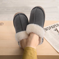 Women's Warm Plush Fuzzy Indoor Slippers with Faux Fur