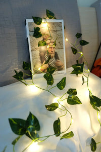 2 Meter Green Artificial Ivy Vine Garland with LED Lights