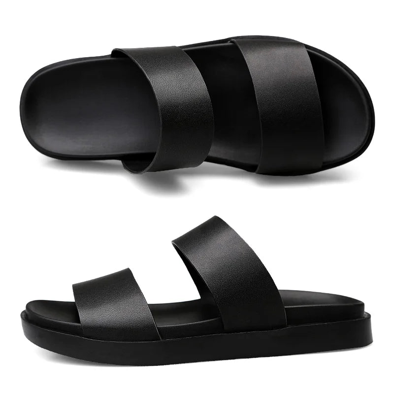 Summer New Men's Sandals Genuine Leather Luxury Beach Sandals Men Outdoor Mens Shoes Breathable Male Slippers Casual Footwear - Buy online at  Vibe In Cart.