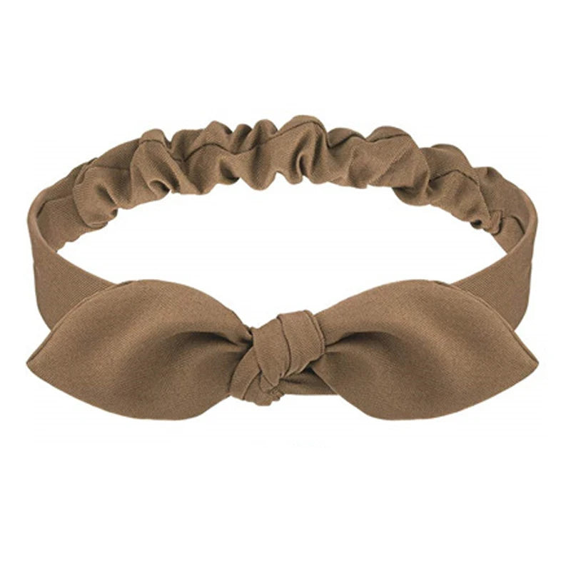 Women's Geometric Acrylic Elastic Headbands with Cross Knot