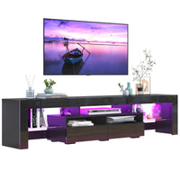 LED TV Stand for Living Room w/20 Colors Lights & Storage Shelf High Gloss TV Cabinet with Large Drawers for Gameroom/Bedroom - Buy online at  Vibe In Cart.