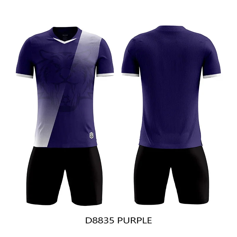Unisex Soccer Uniform Jersey and Shorts Set for Futsal Training
