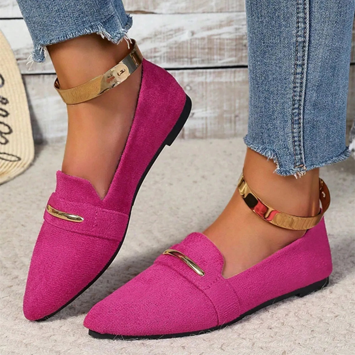 Loafers Flats Pointed Toe Casual Women Shoes New Comfortable Walking Mujer Zapatos:Wear-resisting - Buy online at  Vibe In Cart.