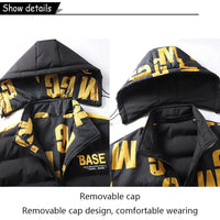 Winter Men Outdoor Windbreak Brand Removable Hooded Jacket Men Windbreak Thick Warm Casual Fashion Parka Jacket Coat Male Hots - Buy online at  Vibe In Cart.