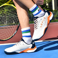 Unisex Professional Breathable Lace-Up Tennis Shoes