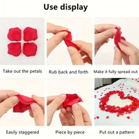 Multicolor Artificial Fake Rose Red Roses Silk Fake Flowers Petals for Valentine's Day Wedding Party Favors Romantic Decoration - Buy online at  Vibe In Cart.