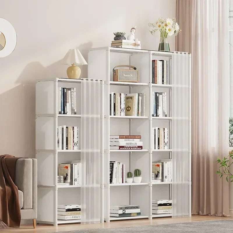 6/5 Layers Dustproof Wardrobe High Capacity Partition Bookshelf Bedroom Open Simple Assembly Storage Cabinet Bedroom Furniture - Buy online at  Vibe In Cart.
