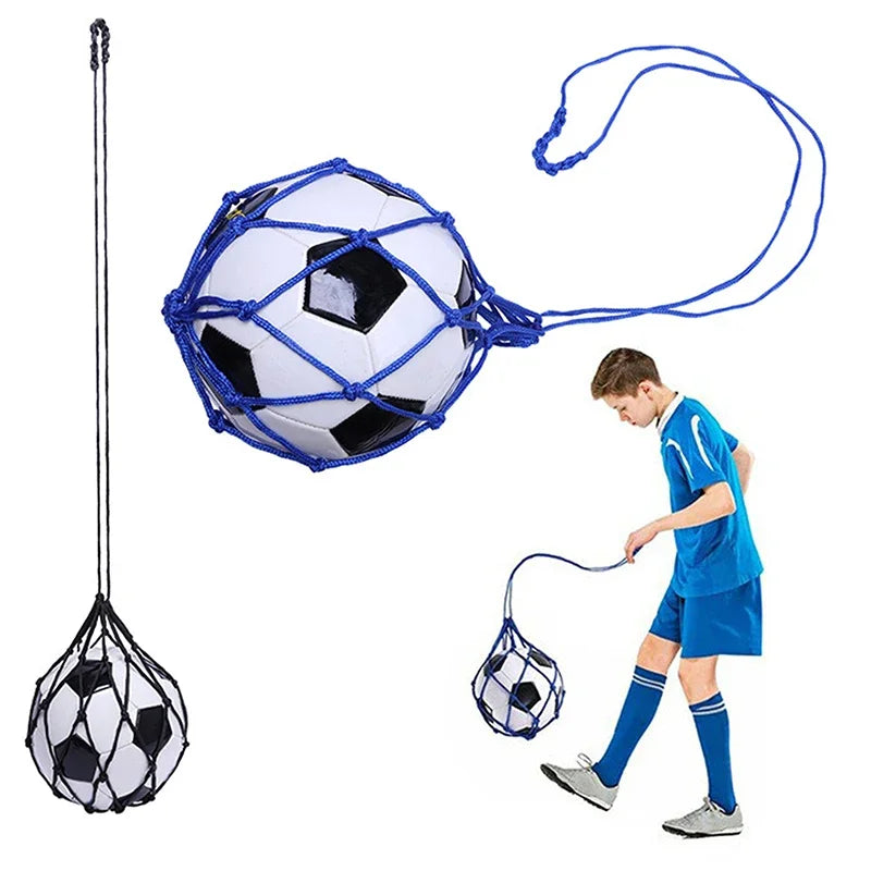 Youth Football Self Trainer Kick Net Pocket Professional Outdoor Sport Nylon Net Basketball Bag Solid Mesh Soccer Ball Carry Bag - Buy online at  Vibe In Cart.