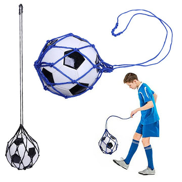 Youth Football Self Trainer Kick Net Pocket Professional Outdoor Sport Nylon Net Basketball Bag Solid Mesh Soccer Ball Carry Bag - Buy online at  Vibe In Cart.