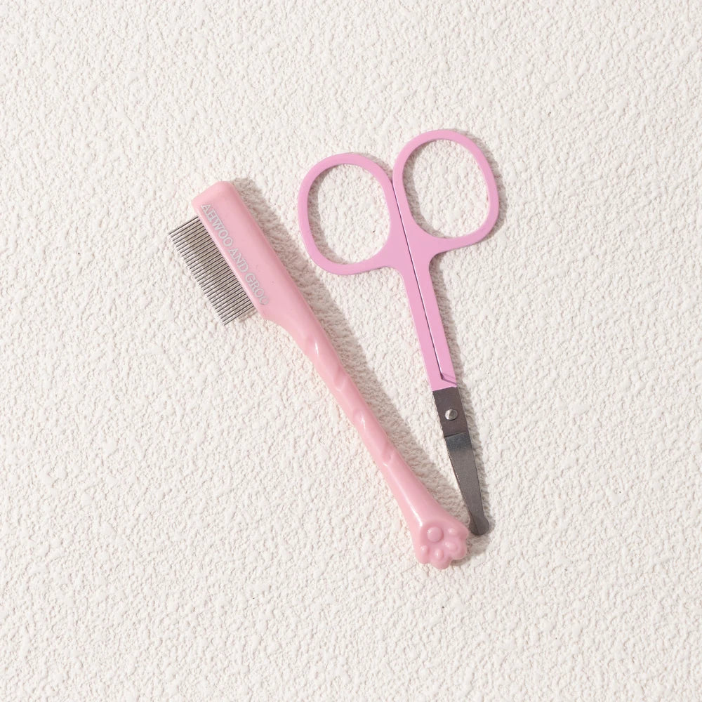 Pet Facial Cleaning Comb Set Removes Tear Stains Eye-poop Cat Paw Comb Dog Hair Repair Scissors Cat Hair Comb Pet Clean Supplies - Buy online at  Vibe In Cart.