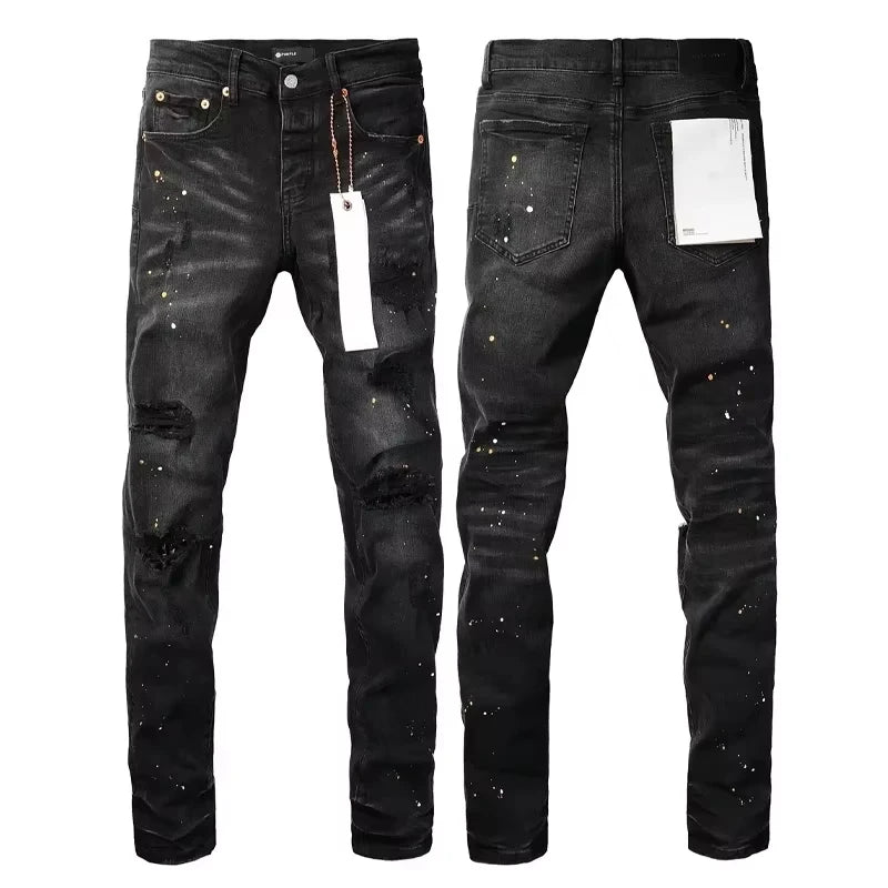 Men Jeans American High Street Black Pleated Basic Model New Fashion Trend High Quality Jeans - Buy online at  Vibe In Cart.