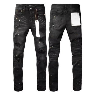 Men Jeans American High Street Black Pleated Basic Model New Fashion Trend High Quality Jeans - Buy online at  Vibe In Cart.