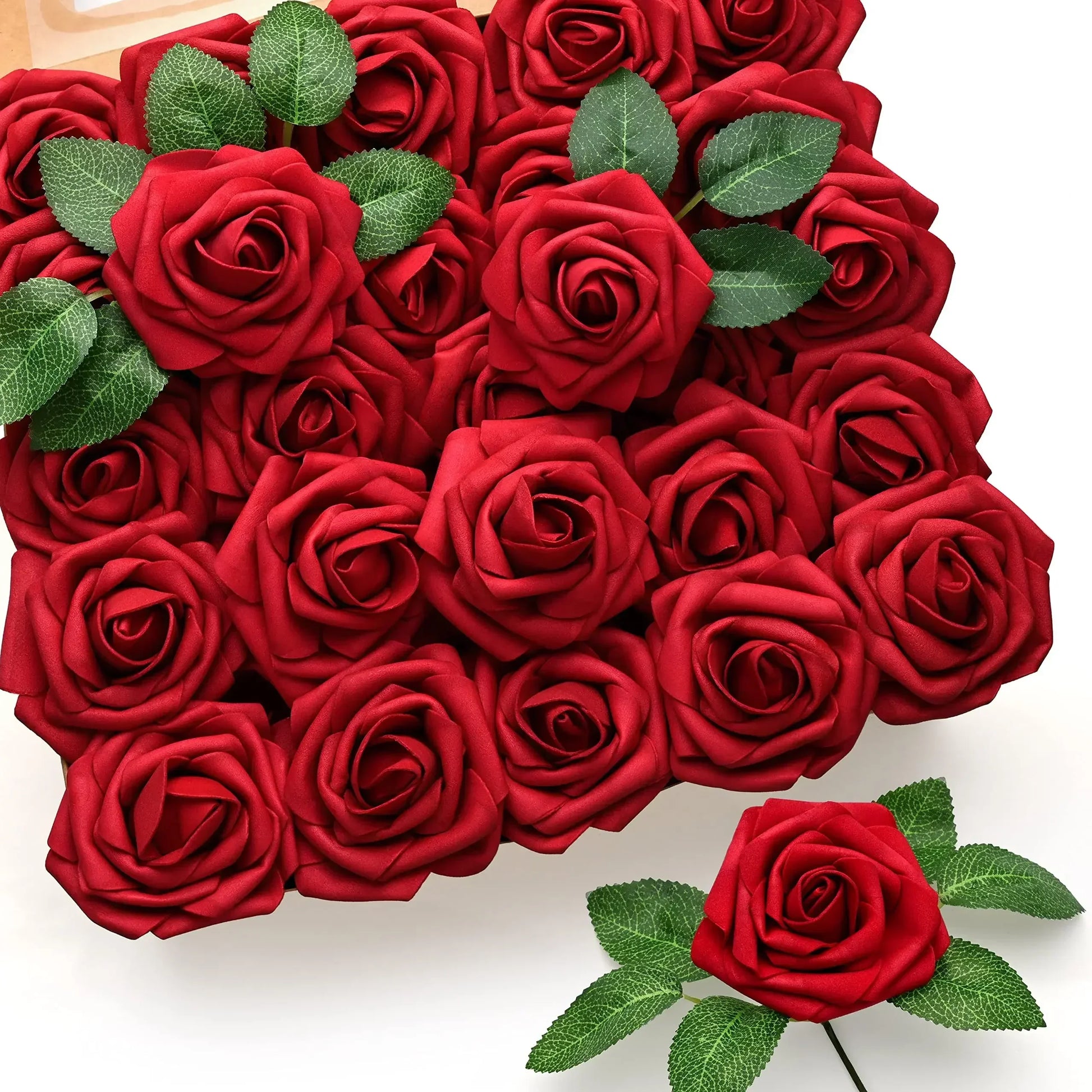 10~100pcs Rose Artificial Flowers Foam Fake Roses Wedding Bouquets Centerpieces Mothers Day Valentines Gifts Party Decoration - Buy online at  Vibe In Cart.