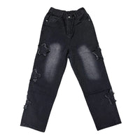 Star Embroidery Straight Casual Men Jeans Gothic Neutral New Wide Leg Loose Hip-hop Fashion Youth Streetwear Denim Trousers Y2K - Buy online at  Vibe In Cart.