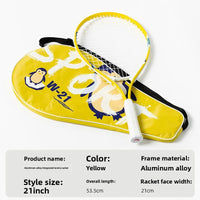 Tennis Racket Male Aluminum Alloy Integrated Training Female High Value Racket Adult Tennis Racket Set - Buy online at  Vibe In Cart.