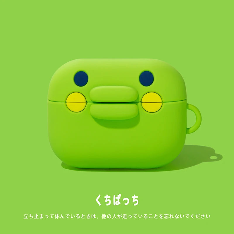 Silicone Protective Cover for Earphone Charging Case with Cartoon Theme