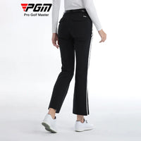 Women's Full Length High Waist Flared Cotton Golf Trousers