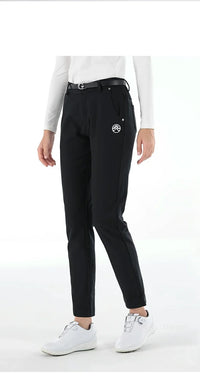 Women's Winter Warm Thick Fleece Golf Pants Straight Full Length