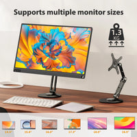 Adjustable VESA Mount Monitor Stand for 12-22 Inch Screens with 360 Degree Rotation