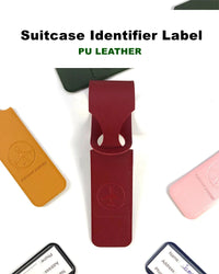 PU Leather Luggage Tag for Suitcase and Travel, 1 Piece