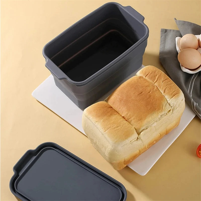 Large Silicone Baking Mold Toast Bread Silicone Mould Folding  Non-Stick Oven Tool Bakeware Cake Baked Pan Kitchen Accessories - Buy online at  Vibe In Cart.