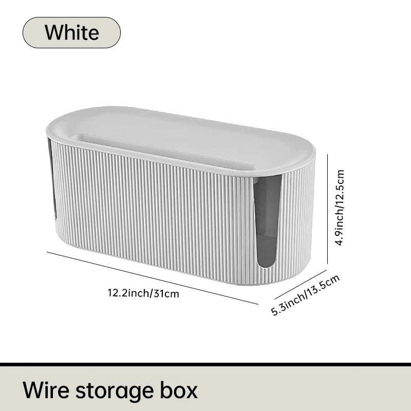 Rectangle Wire and Cable Storage Organizer Box for Earphone and Electric Wires