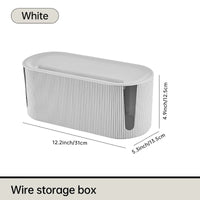 Rectangle Wire and Cable Storage Organizer Box for Earphone and Electric Wires