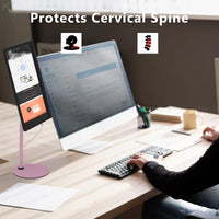 Height Adjustable VESA Portable Monitor Stand for Up to 18-Inch Monitors