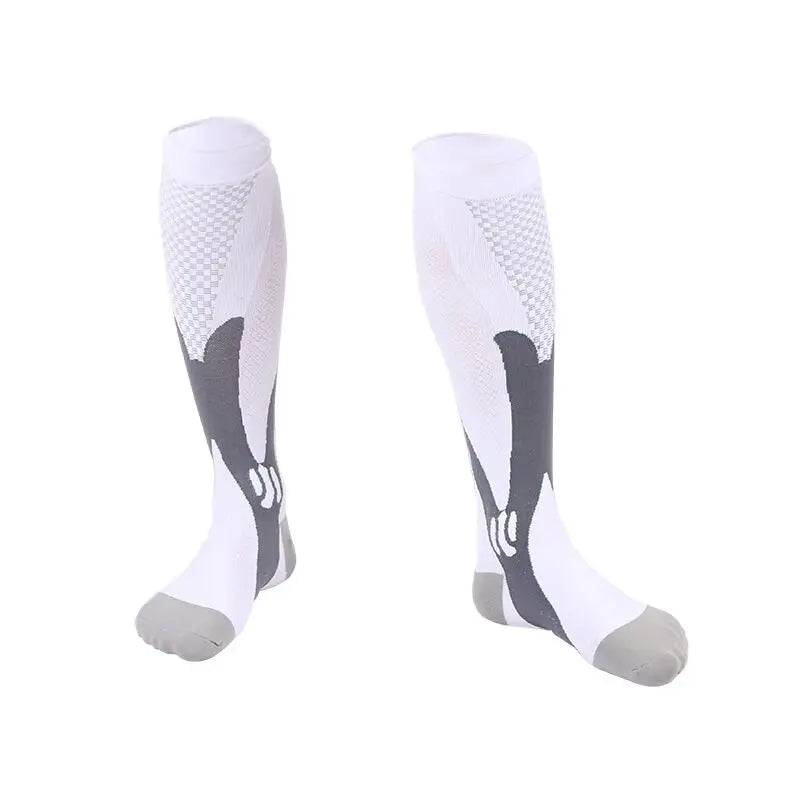 Knee-High Compression Socks 20-30mmHg Nylon Cotton EU36-50 for Men Women