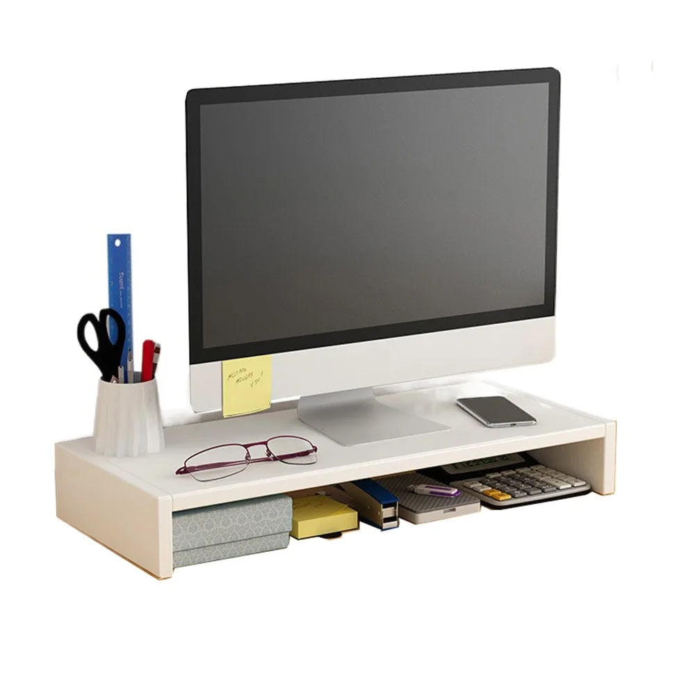 Wooden Laptop Stand with Stable Base and Eyesight Protection