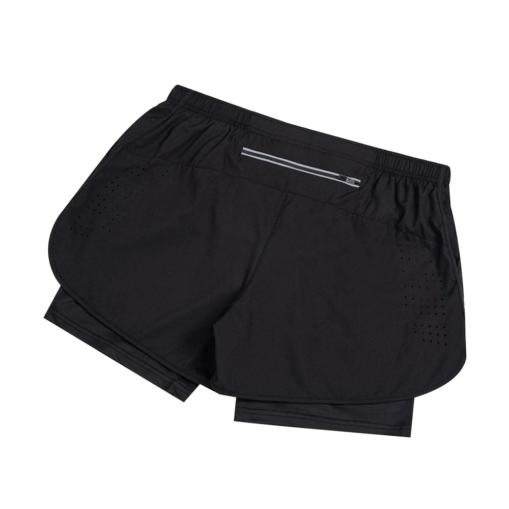 Summer men's reflective running shorts Fitness quick drying double-layer shorts Men's exercise training bodybuilding shorts - Buy online at  Vibe In Cart.