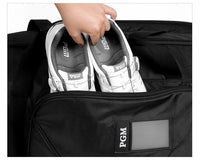 Hard Shell Nylon Golf Bag, Black, 38x34x134cm