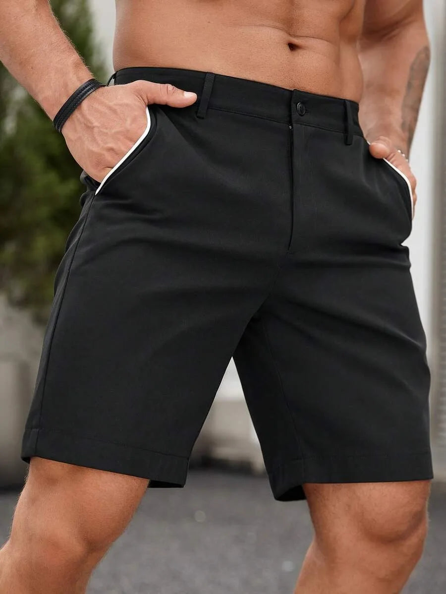 Summer Men's  Casual  Shorts Comfortable Golf  Knee Pants  Lightweight Stretch Casual Hiking Pants Summer Business Streetwear