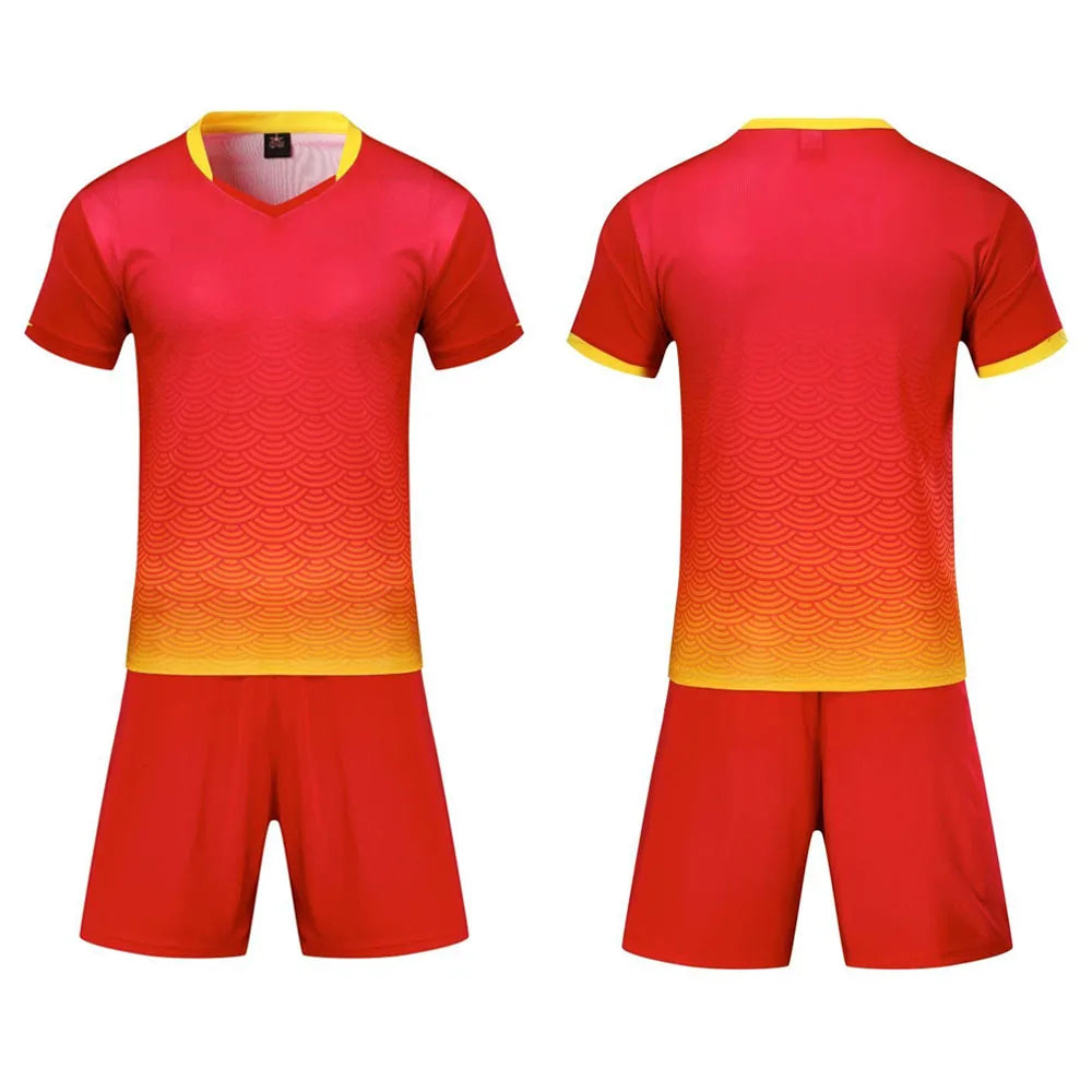 Customizable Unisex Soccer Jersey and Shorts Kit for Adults