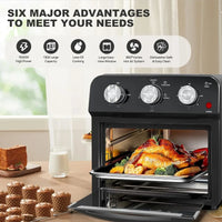 13 Quart 4 Slices Air Fryer Convection Toaster Oven with 1500W Power Multifunctional Kitchen Appliance for Air Frying Grilling - Buy online at  Vibe In Cart.