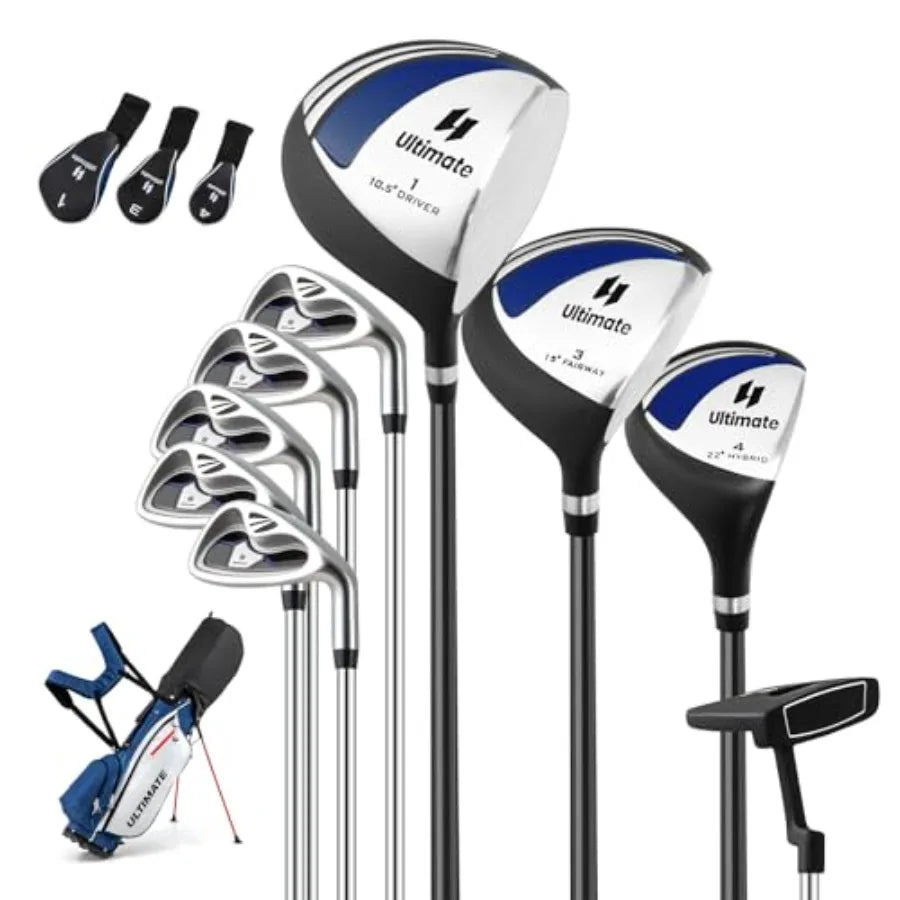 Complete Golf Club Set for Men 12 14 PCS Right Hand Golf Clubs Set with 1 Driver 3 Fairway 4 Hybrid 6 7 8 9 P Irons Putter Head - Buy online at  Vibe In Cart.