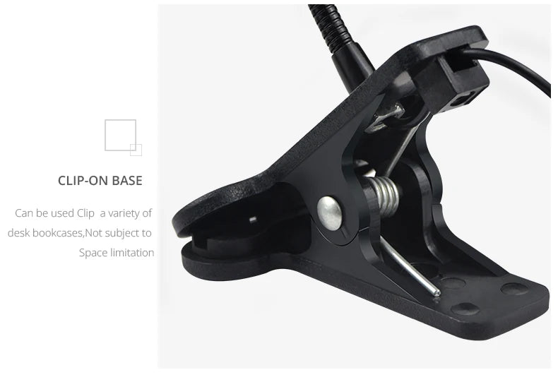 Flexible Table Lamp USB Power Lamp Reading Book Light With Holder Clip Study Reading Lamps Bedside Table Bedroom Decor Nightlamp - Buy online at  Vibe In Cart.