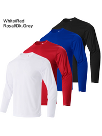 4-piece men's quick drying sports and fitness T-shirt long sleeved sports and running T-shirt - Buy online at  Vibe In Cart.