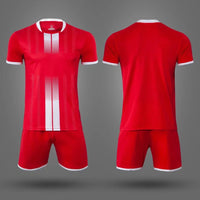 Boys Polyester Short Sleeve Soccer and Football Jersey Set