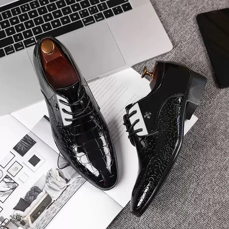 Men's  Leather Shoes Black Soft Leather Soft Bottom Spring And Autumn Best Man Men's Business Formal Wear plus size 38-48 - Buy online at  Vibe In Cart.