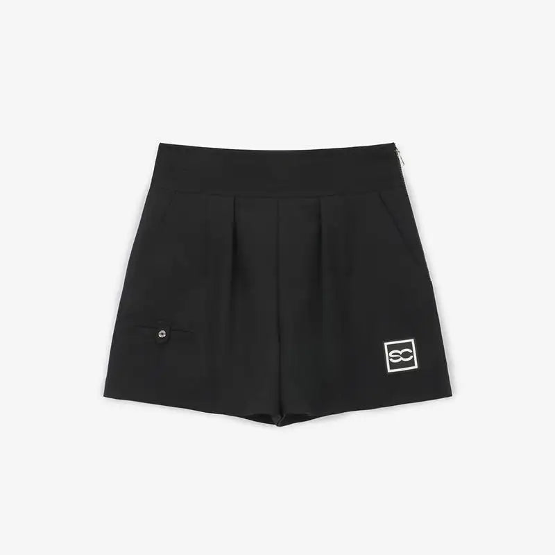 New Korean Golf Women's Outdoor Sports Versatile Quick-Dry High-Waisted Slim-Fit Elastic Waist Slimming Shorts