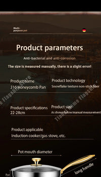 Stainless Steel 28cm Non-Stick Wok for Gas and Induction